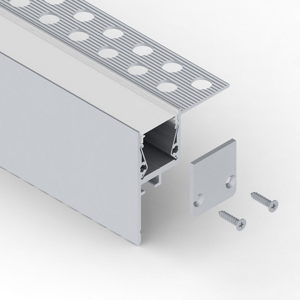 Plaster-in Ceiling Perimeter Lighting Channel ~ Model Alu-Ceiling US - Wired4Signs USA - Buy LED lighting online