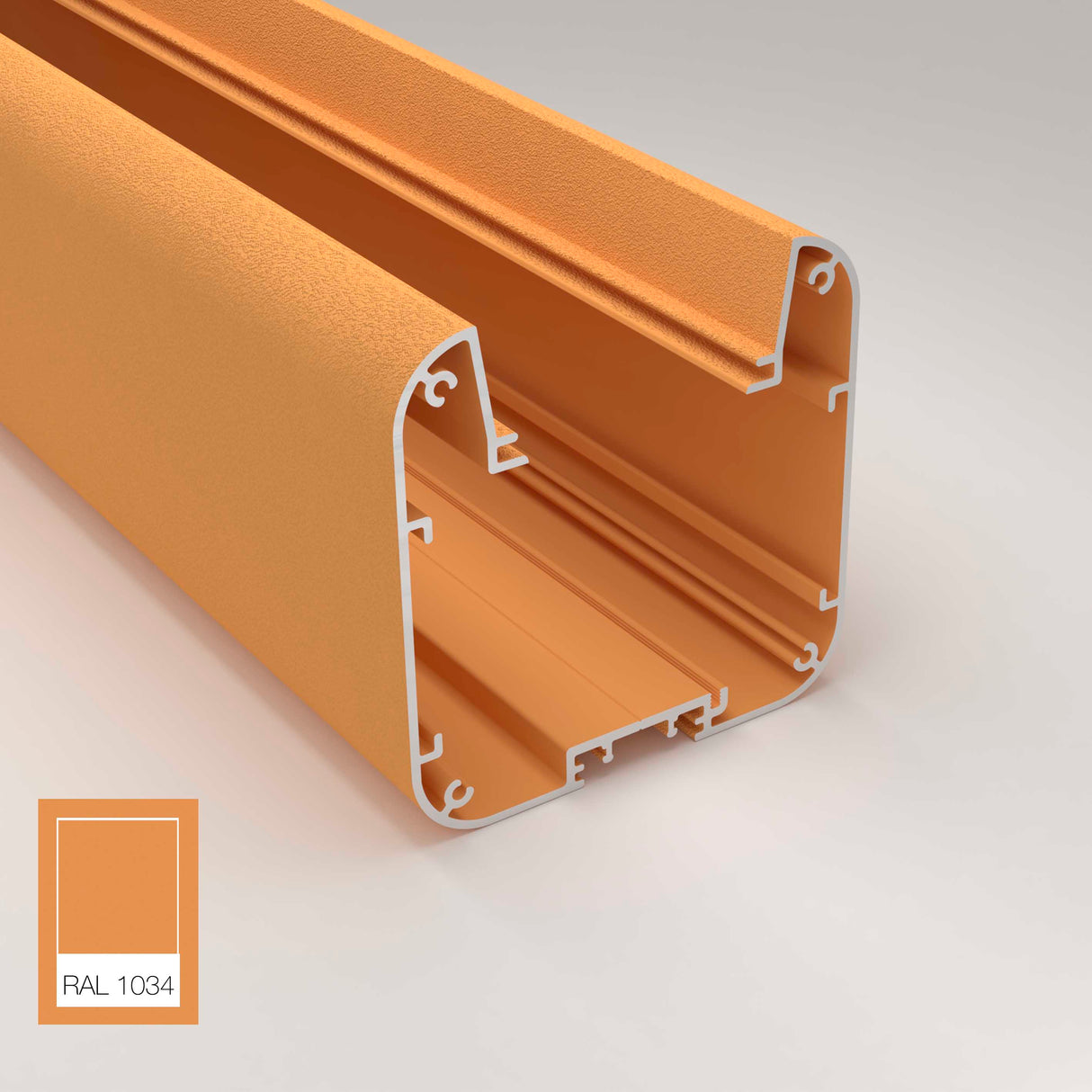 Pastel Yellow - Modern Pendant Strip Light Channel ~ Model Antonio | Wired4signs USA | Surface mounted channel, Light pendant, led light diffuser, smd led