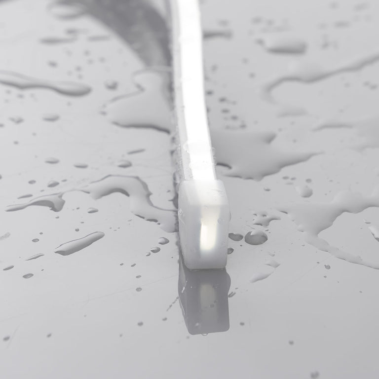 White IP44/IP66 Neon-Style Flexible LED Light Line ~ Flex Super Slim Series - Wired4Signs USA - Buy LED lighting online