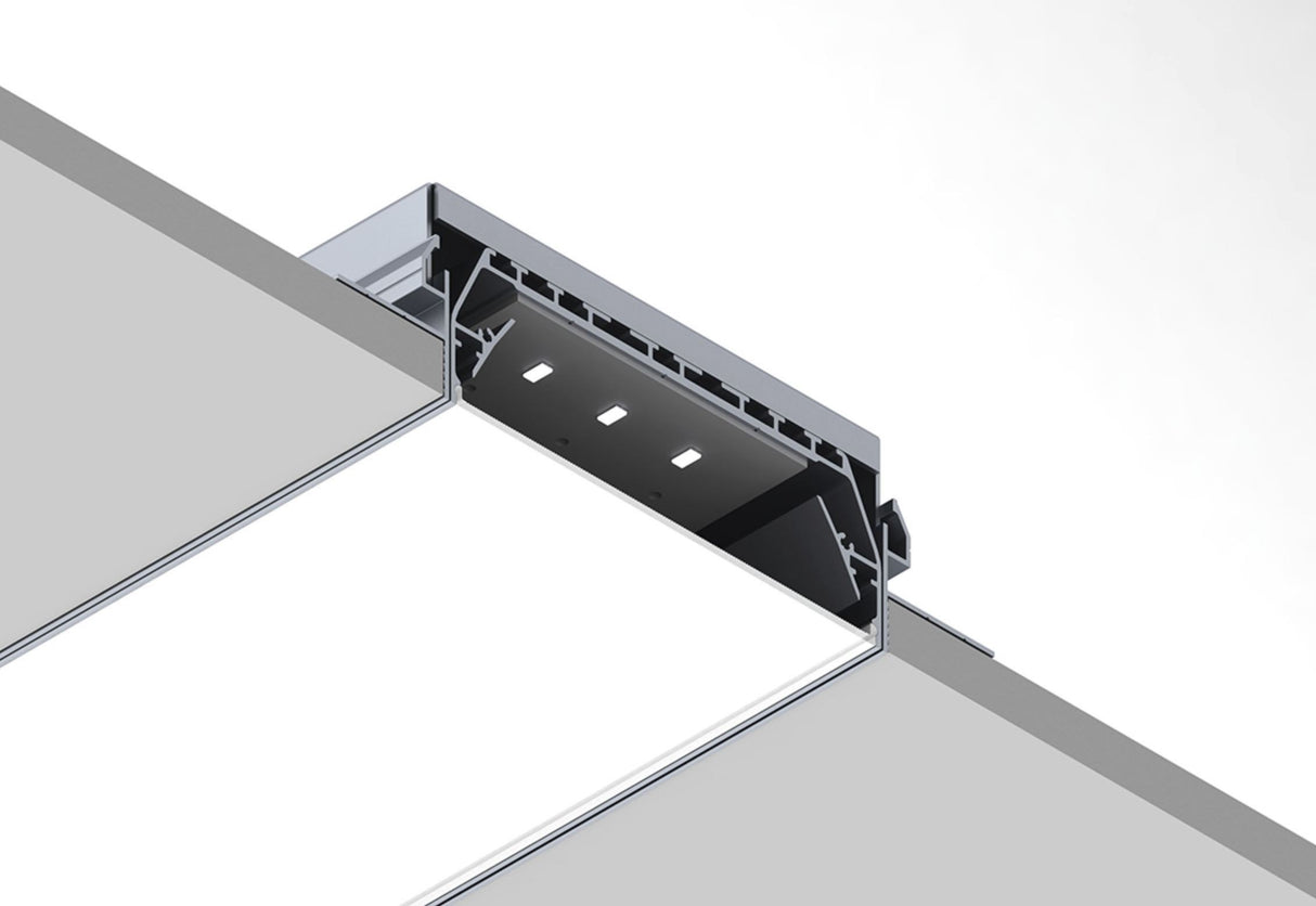 4.45" Surface/Flush or Linear LED suspension Lighting Channel ~ Model PLW116 - Wired4Signs USA - Buy LED lighting online