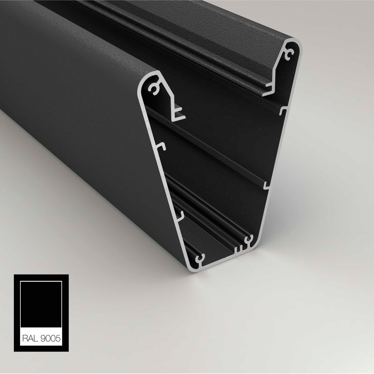 Black - Designer Pendant Light Channel ~ Model Carmen | Wired4signs USA | Contemporary Pendant Light, surface mounted light fixture, Aesthetic light fixture