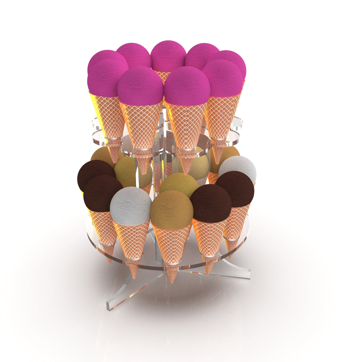 Cone Display Tower (Bulk Pack) ~ Gelato Series - Wired4Signs USA - Buy LED lighting online