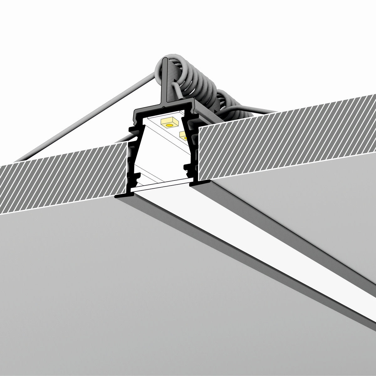 0.39" Recessed LED Channel ~ Model Deep10 - Wired4Signs USA - Buy LED lighting online