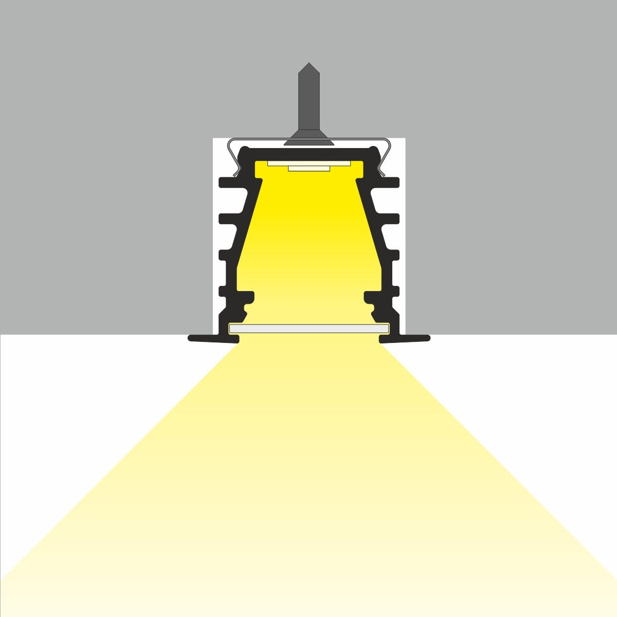 0.39" Recessed LED Channel ~ Model Deep10 - Wired4Signs USA - Buy LED lighting online