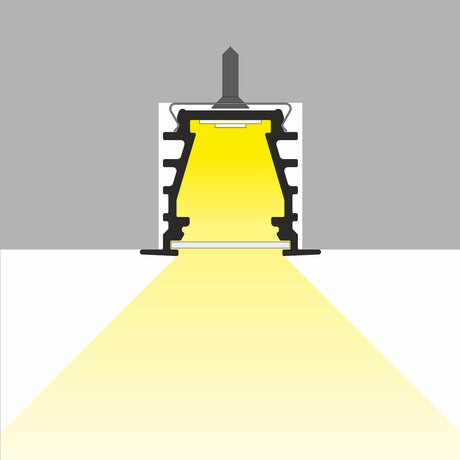 0.39" Recessed LED Channel ~ Model Deep10 - Wired4Signs USA - Buy LED lighting online