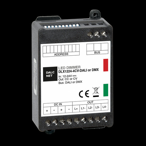 RGBW 4-Channel LED Dimmer with DMX Control ~ Model DLX1224-4CV-DMX | Wired4Signs USA