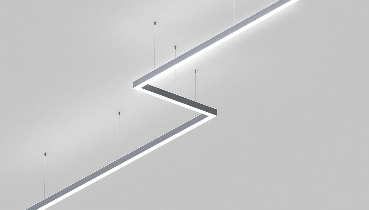 Direct/Indirect Linear Pendant Lighting LED Channel ~ Model DPL70FL - Wired4Signs USA - Buy LED lighting online