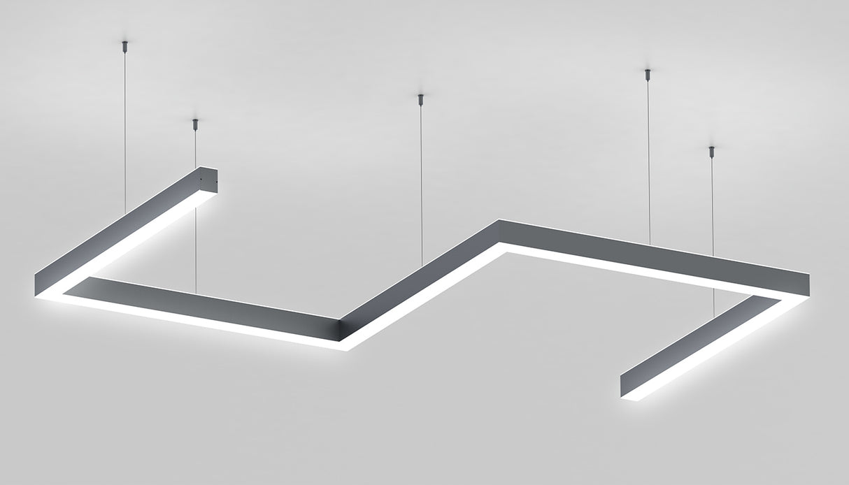 Direct/Indirect Linear Pendant Lighting LED Channel ~ Model DPL70FL - Wired4Signs USA - Buy LED lighting online