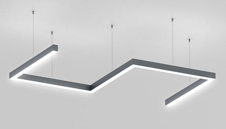 Direct/Indirect Linear Pendant Lighting LED Channel ~ Model DPL70FL - Wired4Signs USA - Buy LED lighting online