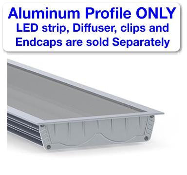 4.5" Large Recessed LED Channel ~ Model RPLW116 - Wired4Signs USA - Buy LED lighting online