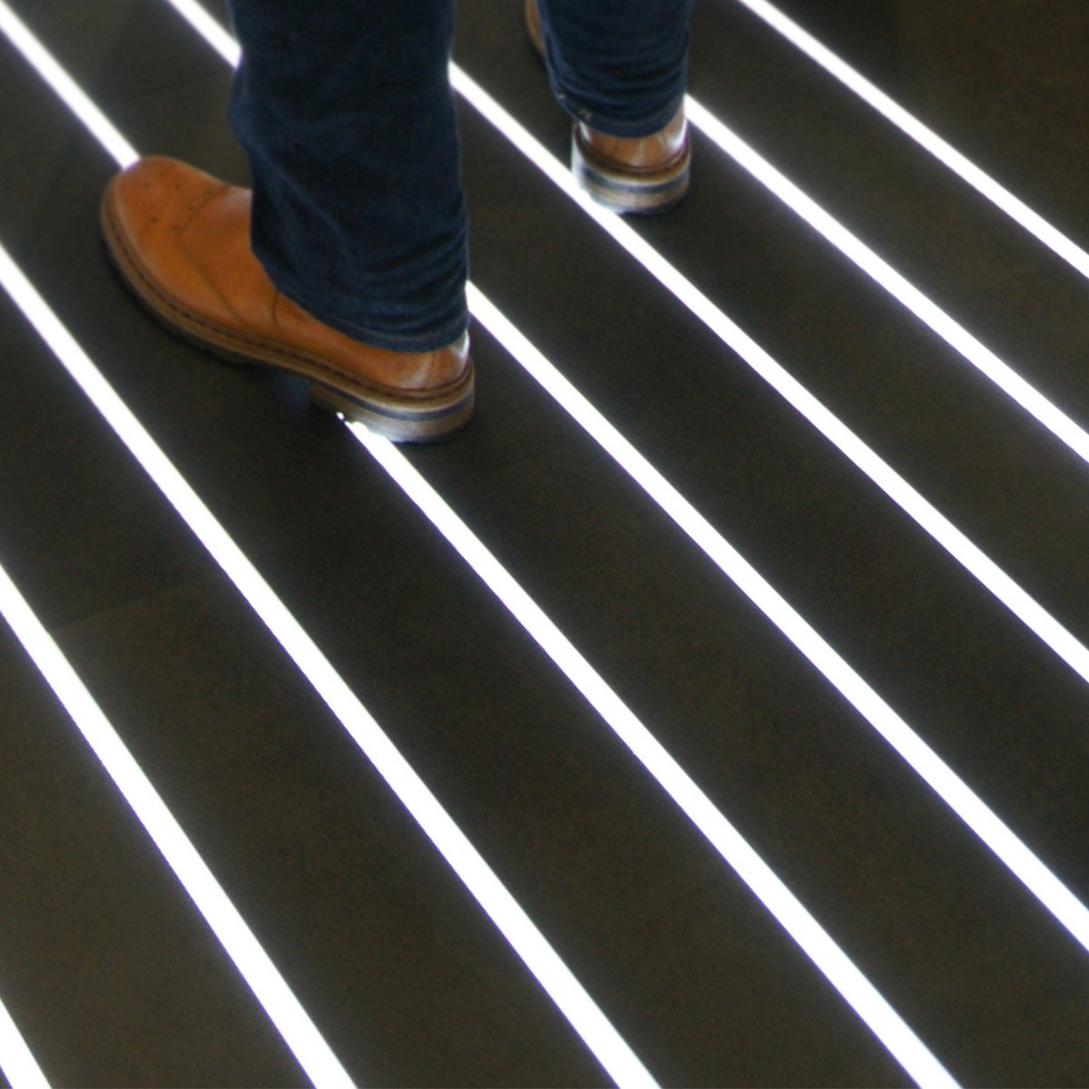 Recessed Walk-Over LED Channel for Tiled Floors ~ Model Floor12 - Wired4Signs USA - Buy LED lighting online