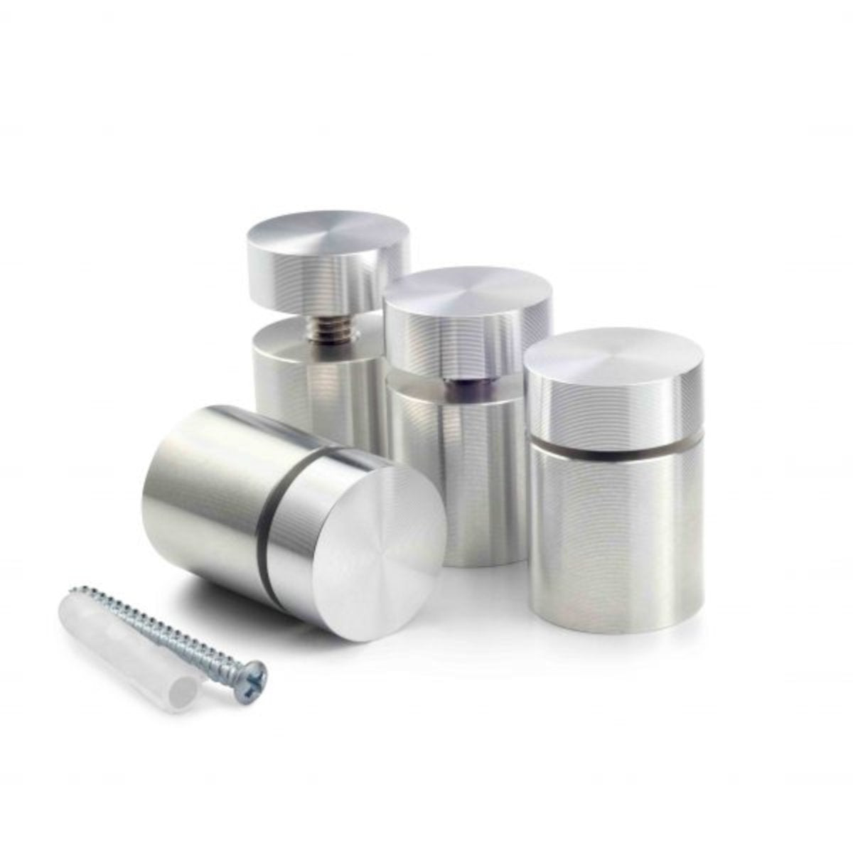 Gyford 3/4"D x 3/4"L Aluminum Signage Standoff Kit ~ SIMPLY Standoffs - Wired4Signs USA - Buy LED lighting online