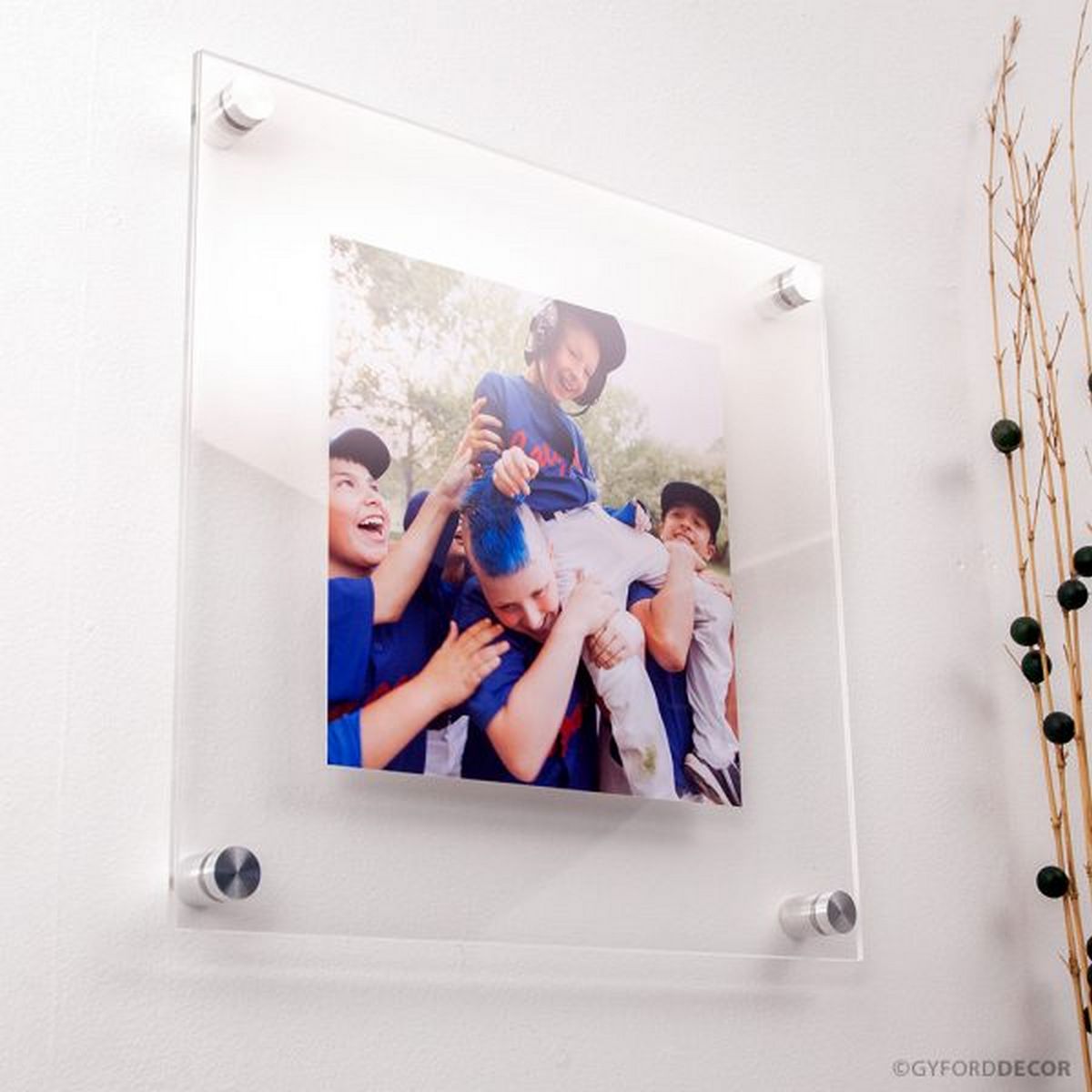 Gyford 1"D x 1"L Aluminum Signage Standoff Kit ~ SIMPLY Standoffs - Wired4Signs USA - Buy LED lighting online