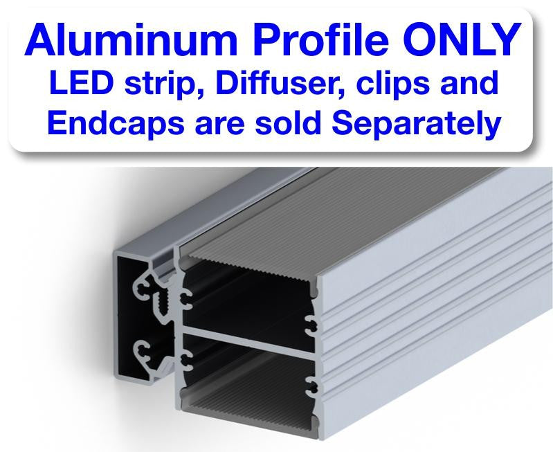 (Discontinued) Double-Sided LED Wall Sconce Channel ~ Model PL35D - Wired4Signs USA - Buy LED lighting online