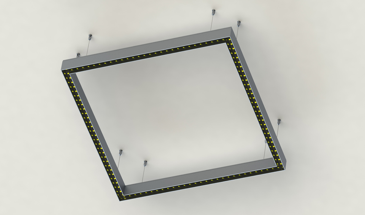 Rectangular LED Linear Pendant ~ Model PLS33 - Wired4Signs USA - Buy LED lighting online