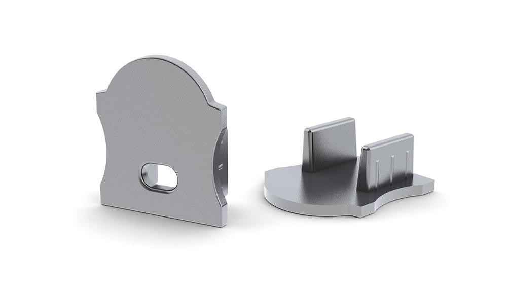 Aluminum End Cap for SL15 Profile with 30 Degree Optic Lens - Wired4Signs USA - Buy LED lighting online