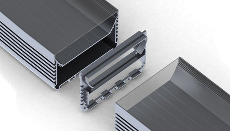 Alumnium linear connector for PLW116 LED profile - Wired4Signs USA - Buy LED lighting online