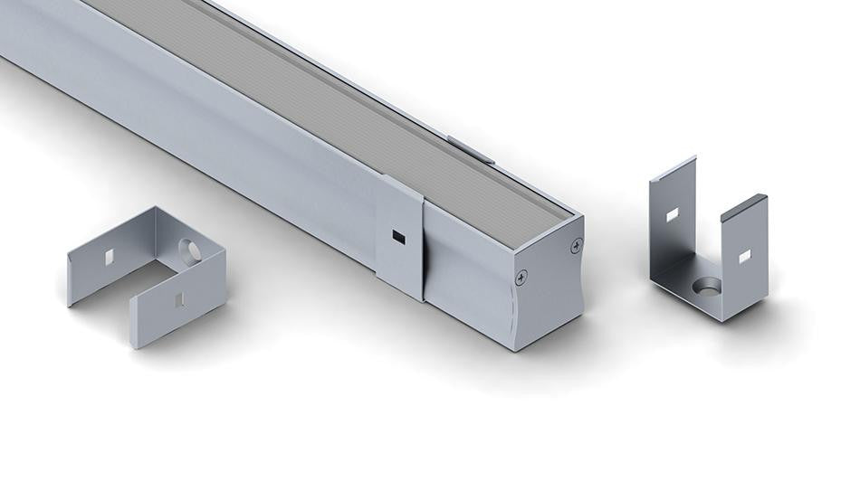 new, Spring steel mounting bracket for SLW20 LED profile 1 pc - Wired4Signs USA - Buy LED lighting online