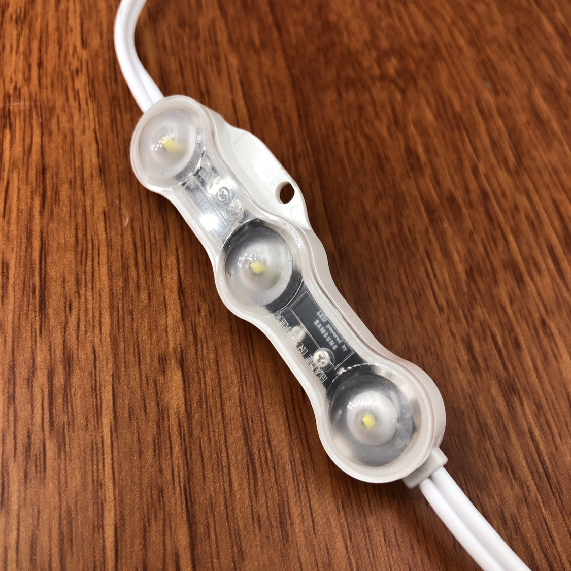 Samsung chip 3 LED module with 140 deg lens (12V) ~ White Peanut Series - Wired4Signs USA - Buy LED lighting online