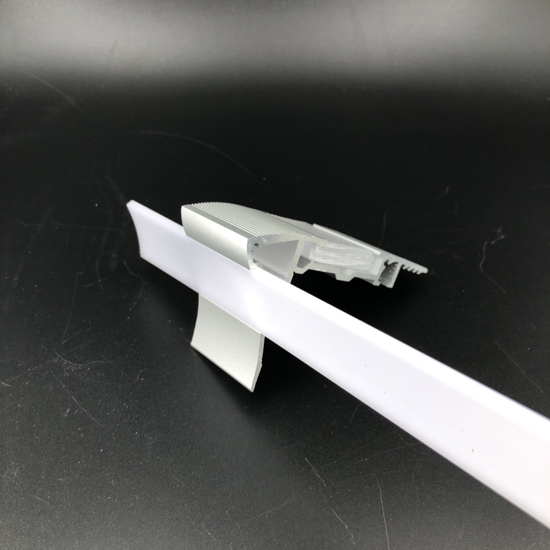 Vertical (front) diffuser for STAIR2 series profiles, frosted - Wired4Signs USA - Buy LED lighting online