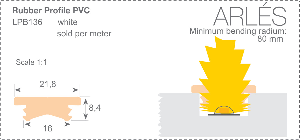Arles LED Strip Flexible Diffuser - Wired4Signs USA - Buy LED lighting online