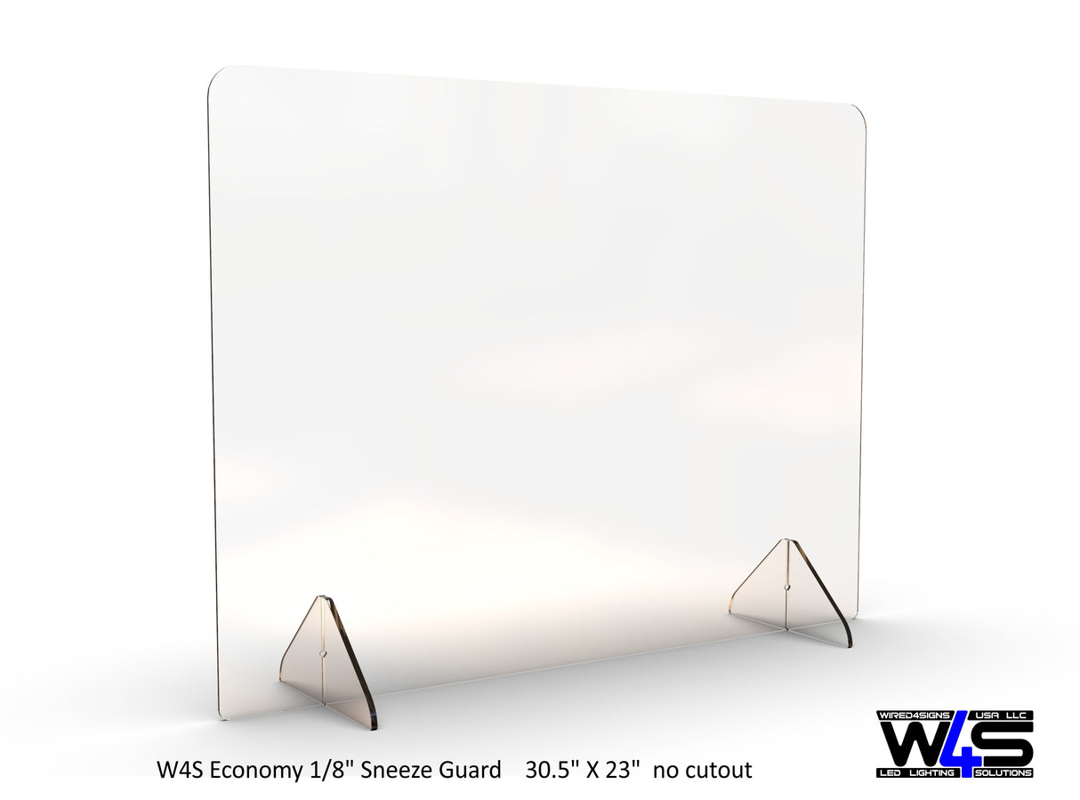 Economy 1/8" Sneeze Guard - Wired4Signs USA - Buy LED lighting online
