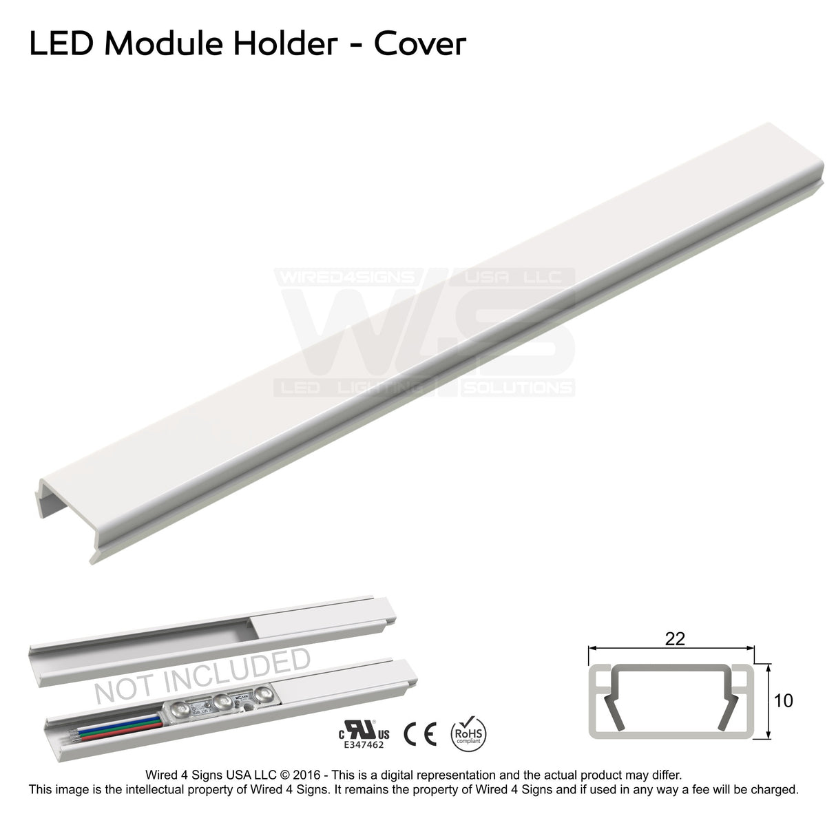 PVC Light Track for Storefront LED Lights - Wired4Signs USA - Buy LED lighting online