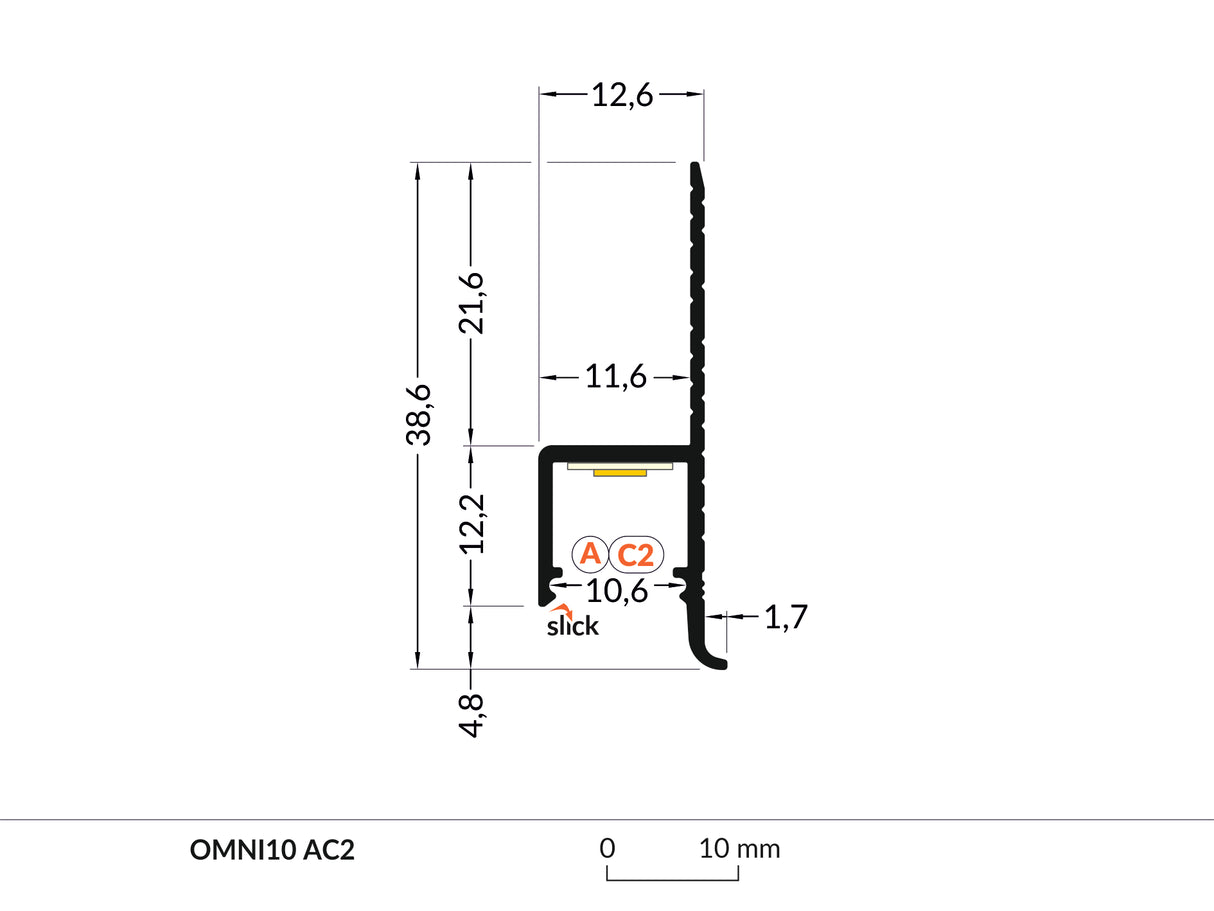 Hidden Drywall LED Channel ~ Model Omni10 - Wired4Signs USA - Buy LED lighting online