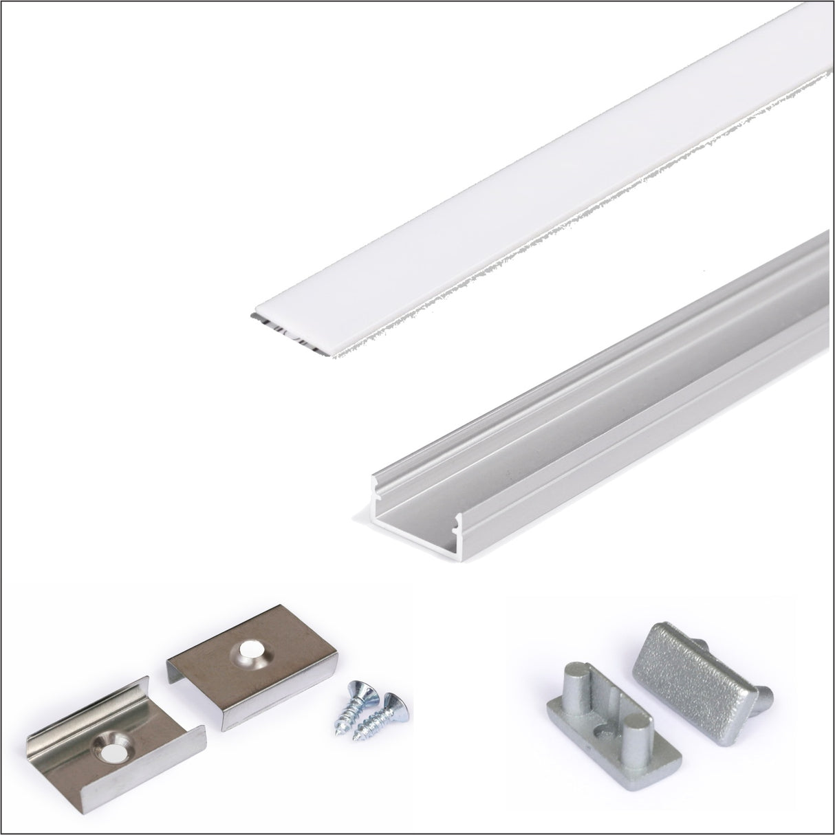 Lightweight Surface Mount LED Channel ~ Model Begton12 - Wired4Signs USA - Buy LED lighting online