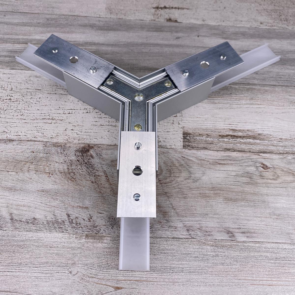 3-Arm Y-Connector for Linea20 Profile - Wired4Signs USA - Buy LED lighting online