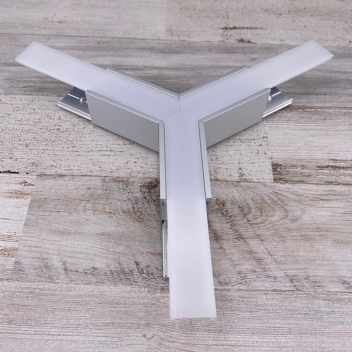 3-Arm Y-Connector for Linea20 Profile - Wired4Signs USA - Buy LED lighting online