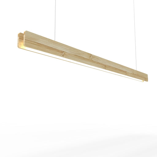 Bamboo-faced complete pendant light - Wired4Signs USA - Buy LED lighting online