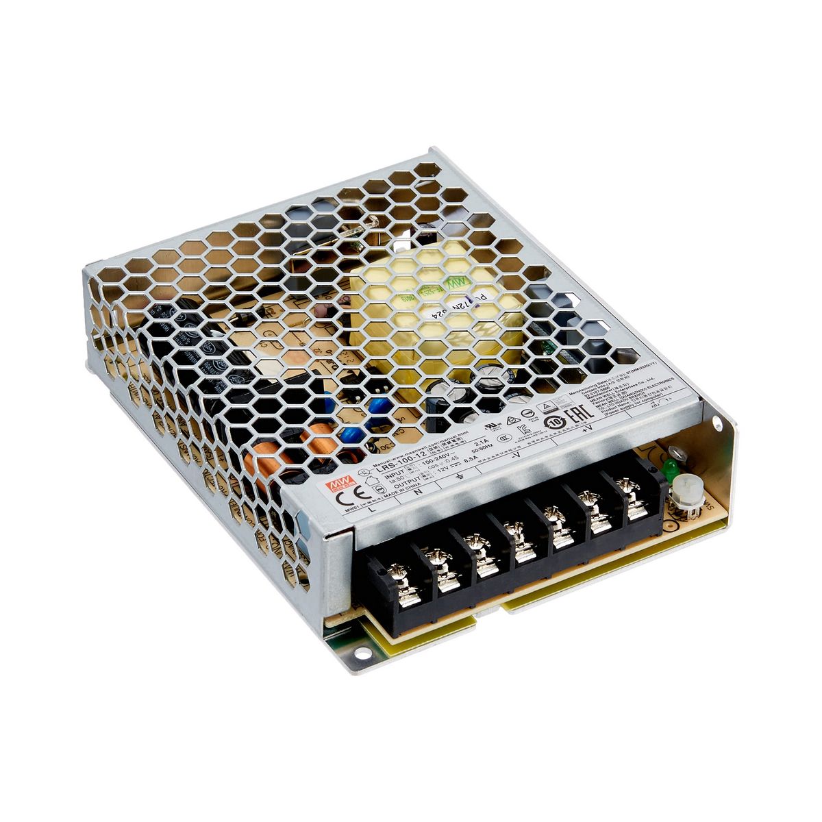 Indoor Enclosed LED Driver (12V) ~ Meanwell LRS Series - Wired4Signs USA - Buy LED lighting online