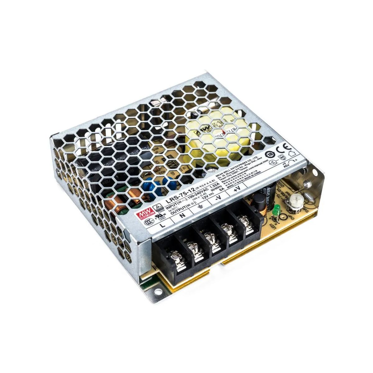 Indoor Enclosed LED Driver (12V) ~ Meanwell LRS Series - Wired4Signs USA - Buy LED lighting online