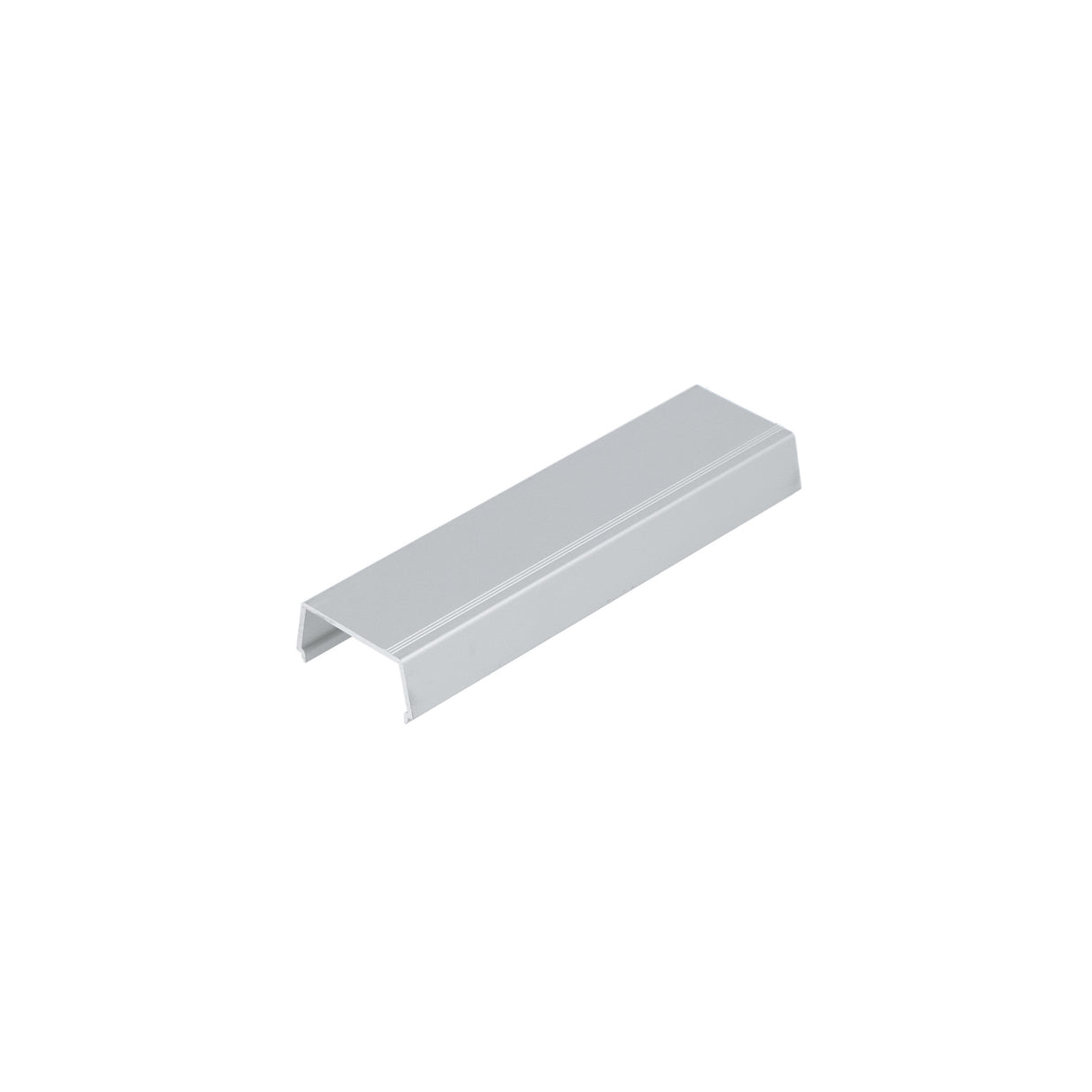 The Complementary Profile for Nami23 is a silver, rectangular, U-shaped metal bracket designed for LED strip installations, displayed on a white background.