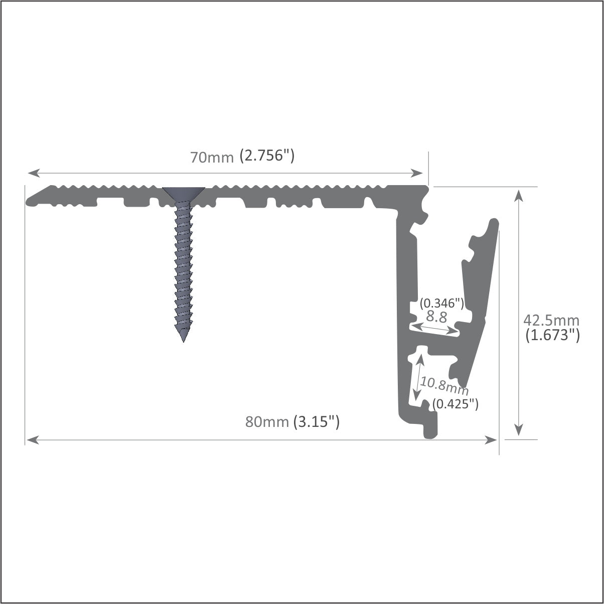 Up-and-Down Stair Lighting LED Channel ~ Model Niza Duo - Wired4Signs USA - Buy LED lighting online