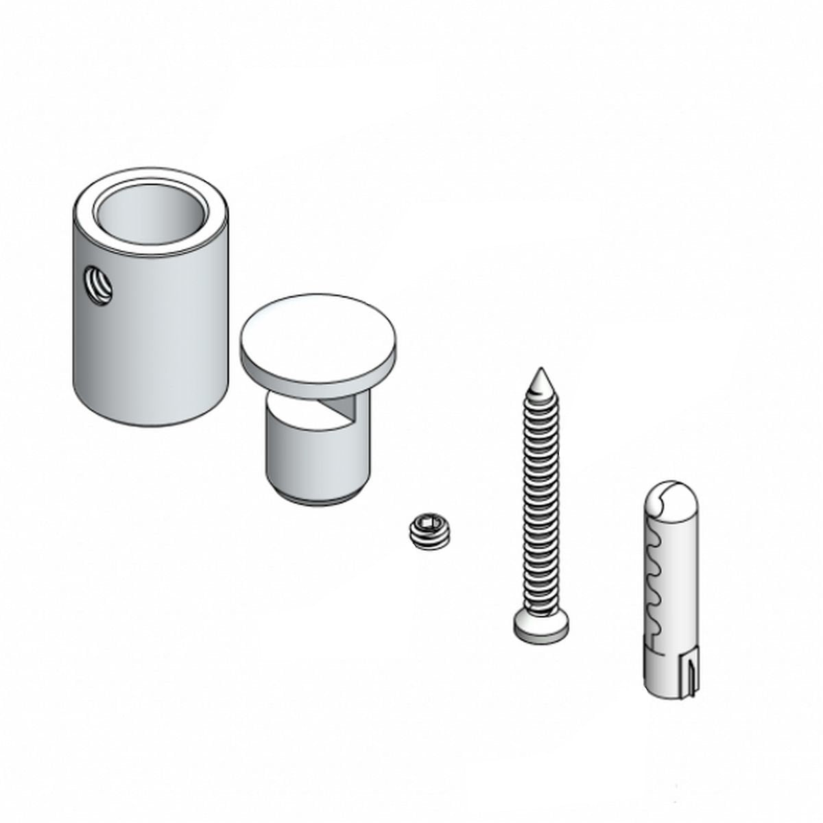 Gyford 3/4"D Edge Grip Signage Standoff Kit ~ SIMPLY Standoffs - Wired4Signs USA - Buy LED lighting online