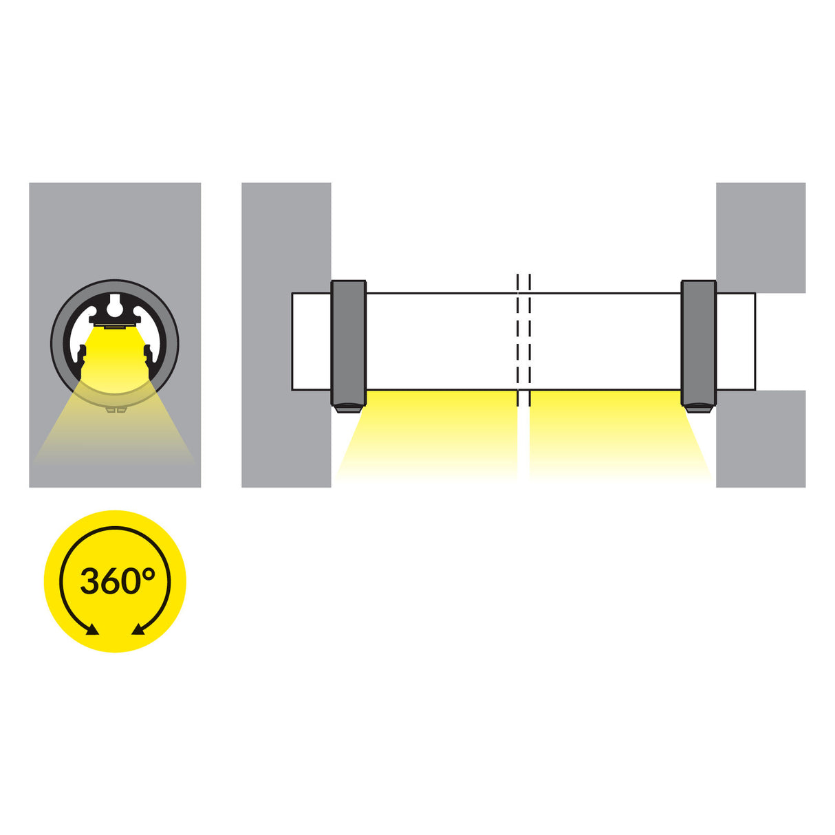 Mounting Ring for Pen12 Profile - Wired4Signs USA - Buy LED lighting online