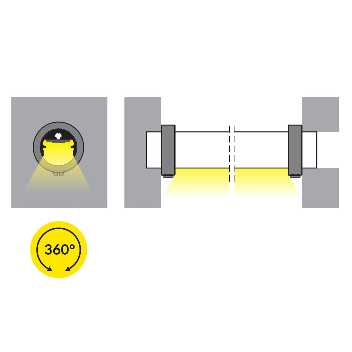 Mounting Ring for Pen8 Profile - Wired4Signs USA - Buy LED lighting online