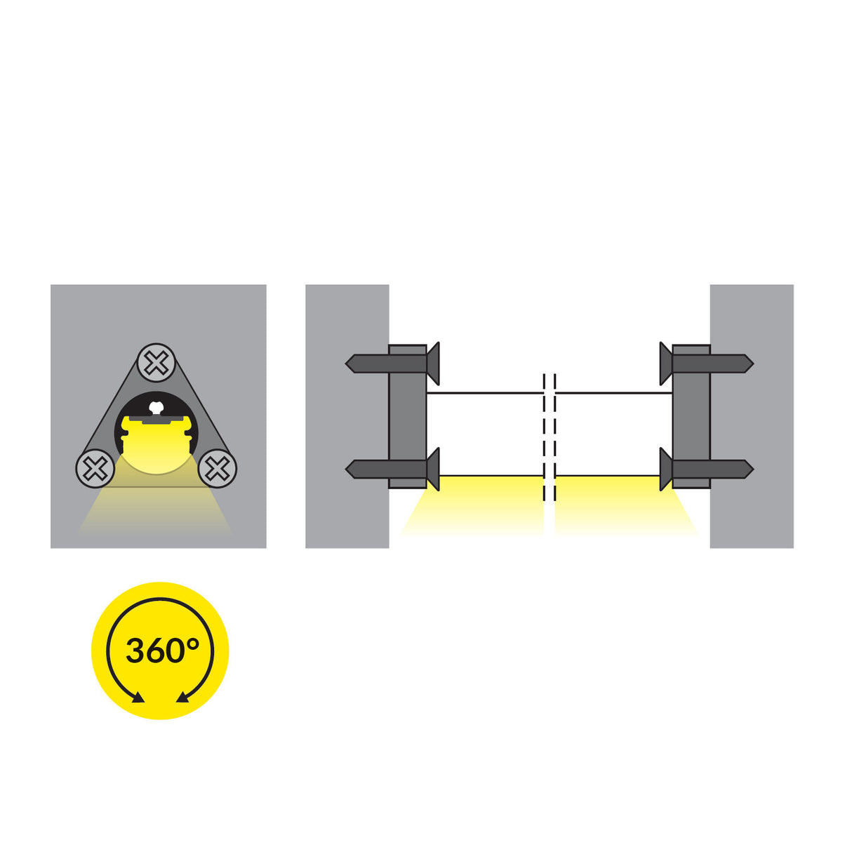 End Mounting for Pen8 Profile - Wired4Signs USA - Buy LED lighting online