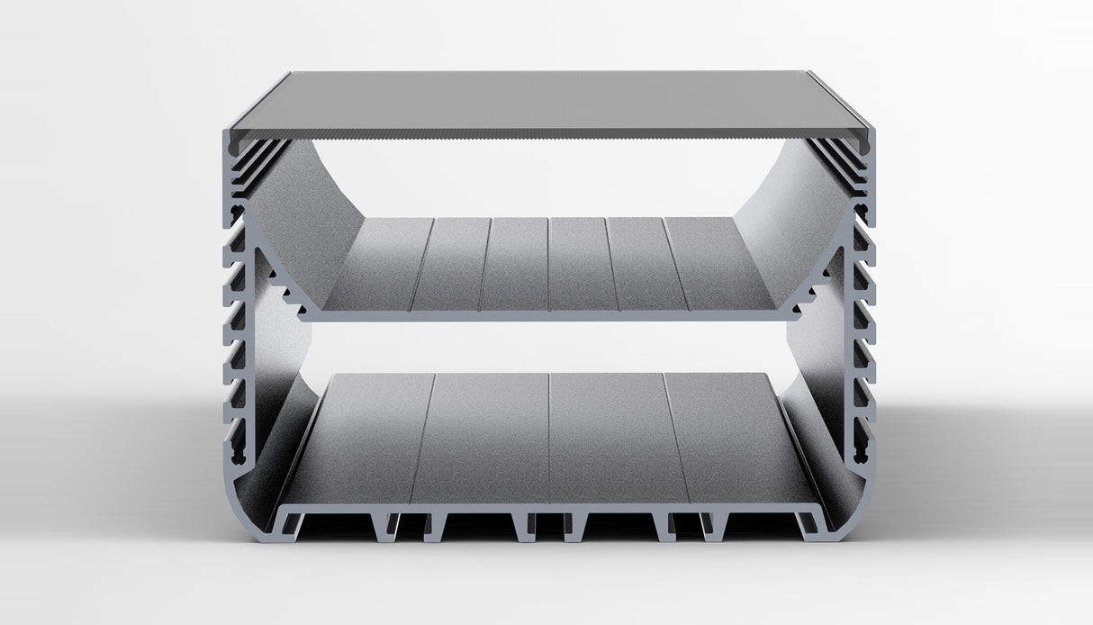 4.45" Surface/Flush or Linear LED suspension Lighting Channel ~ Model PLW116 - Wired4Signs USA - Buy LED lighting online