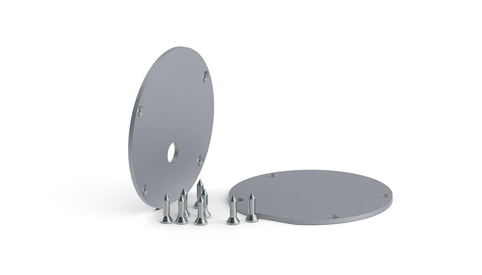 Aluminum End Caps for Alu-Round 52 Profile - Wired4Signs USA - Buy LED lighting online