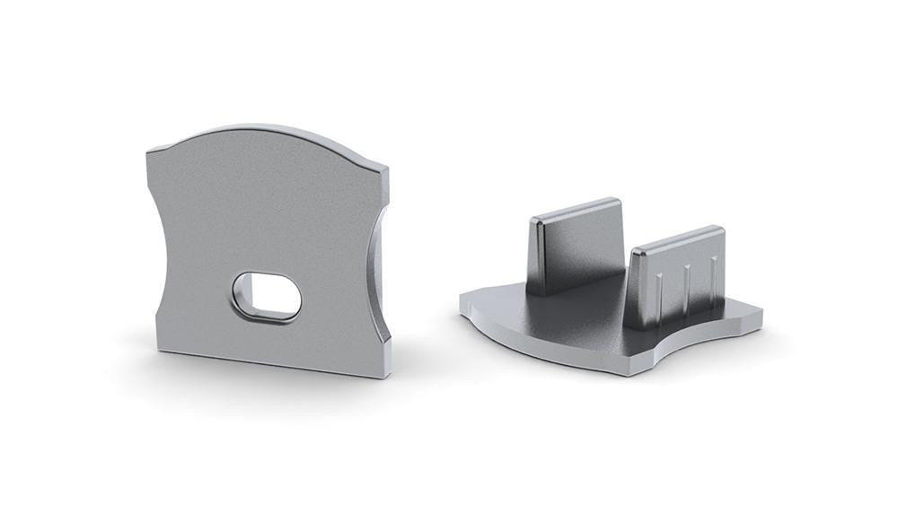 Aluminum End Cap for SL15 Profile with 60 Degree Optic Lens - Wired4Signs USA - Buy LED lighting online