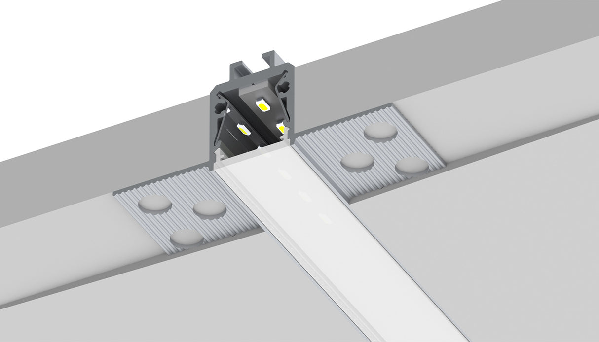 0.59" Plaster-in Trimless Drywall LED Channel ~ Model RSL15 US - Wired4Signs USA - Buy LED lighting online