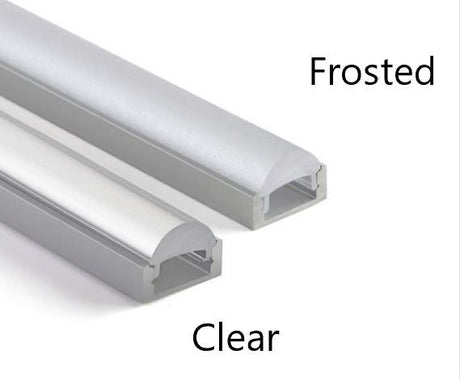 Optic LED Profile covers for the SL7 and SL15 profiles - Wired4Signs USA - Buy LED lighting online