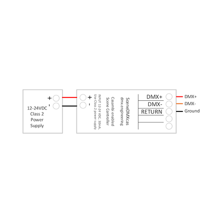 DMX to Casambi Wireless Scene Selector ~ Model SceneDMXcas - Wired4Signs USA - Buy LED lighting online