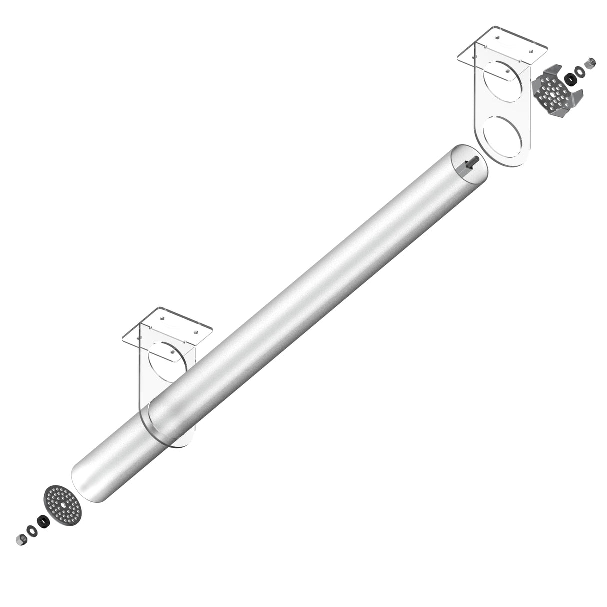 2.75" Round Polycarbonate LED Lighting Tube ~ Model Smokies70 - Wired4Signs USA - Buy LED lighting online