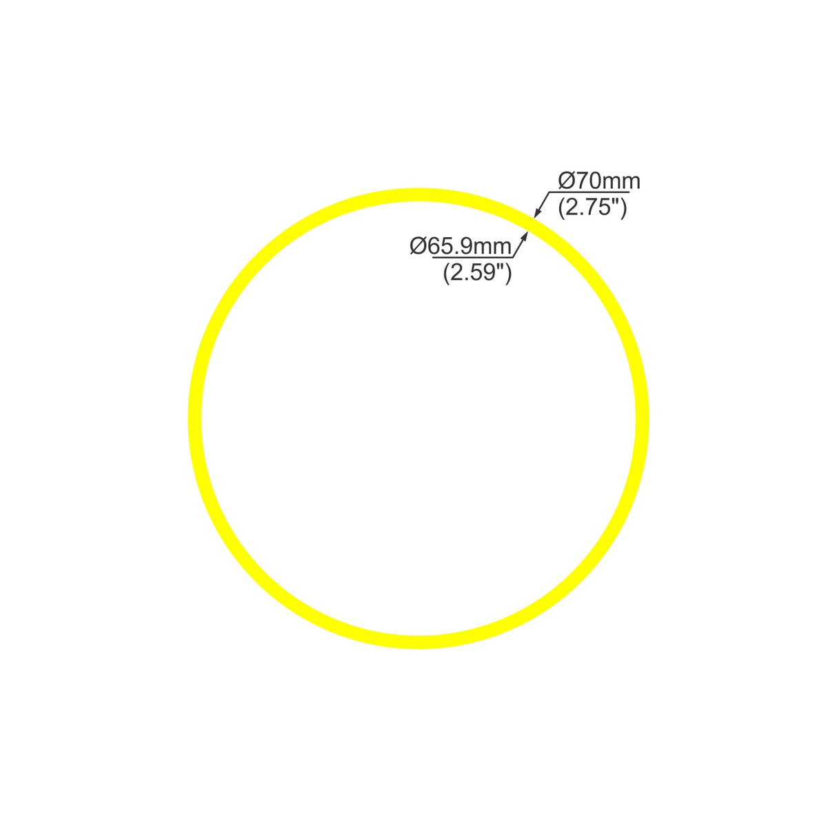 2.75" Round Polycarbonate LED Lighting Tube ~ Model Smokies70 - Wired4Signs USA - Buy LED lighting online