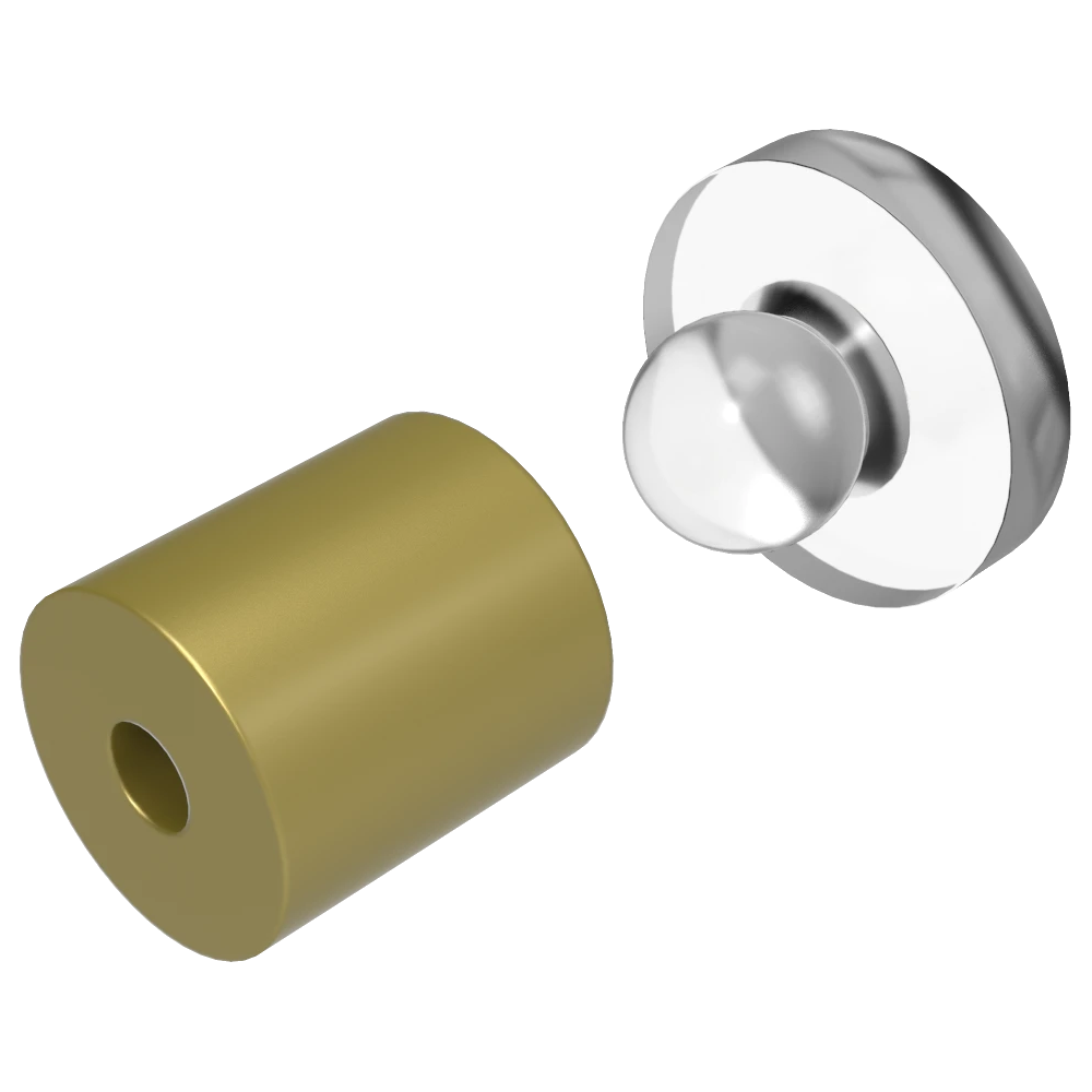 Snapfix Hidden Clip-In Acrylic Standoffs For Signs ~ Medium - Wired4Signs USA - Buy LED lighting online