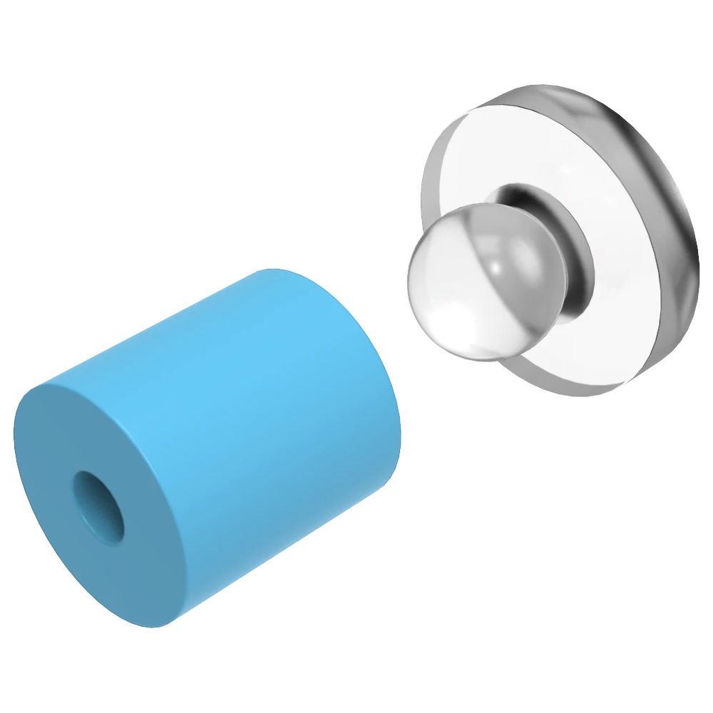 Snapfix Hidden Clip-In Acrylic Standoffs For Signs ~ Medium - Wired4Signs USA - Buy LED lighting online